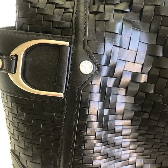 COLE HAAN Woven Leather Bag EUC! - Picture 7 of 13